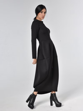 Bold Black Zipper Dress — Timeless Elegance in Two Luxurious Fabrics| غطس